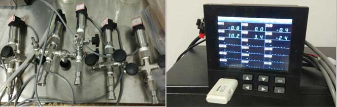 压力变送器和无纸记录仪使用图片