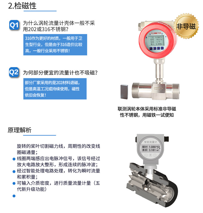 涡轮流量计产品特点2