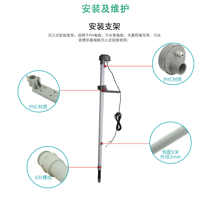 pH电极安装支架