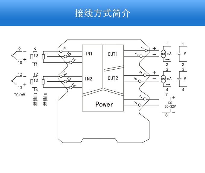 温度隔离器接线